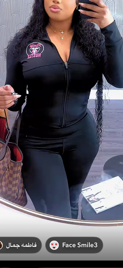 Pretty Hustle Full-Zip Flare Set