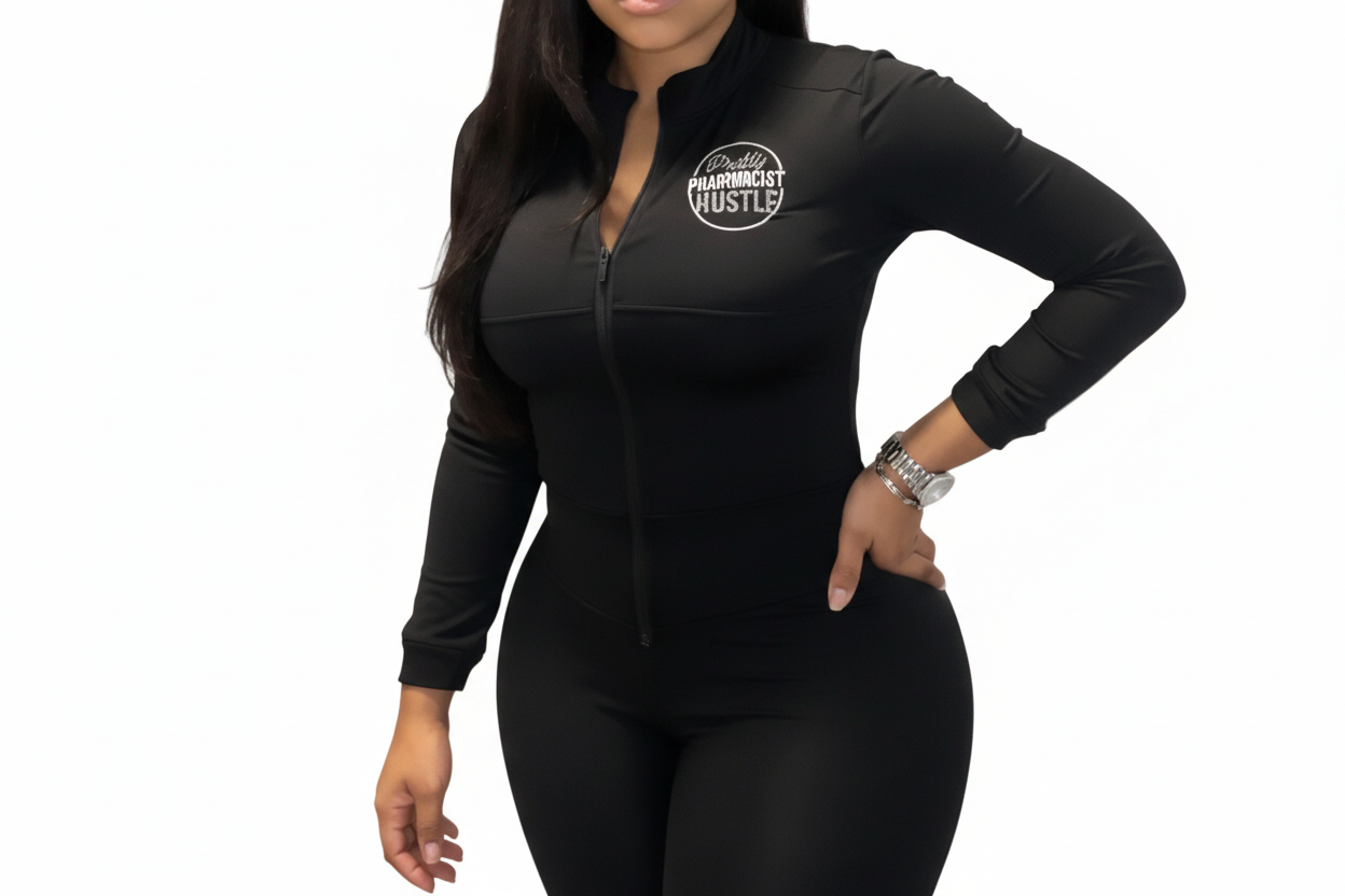 Pretty Pharmacist Hustle Embroidered Flare Set