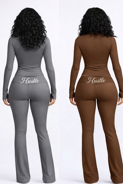 Pretty Hustle Full-Zip Flare Set