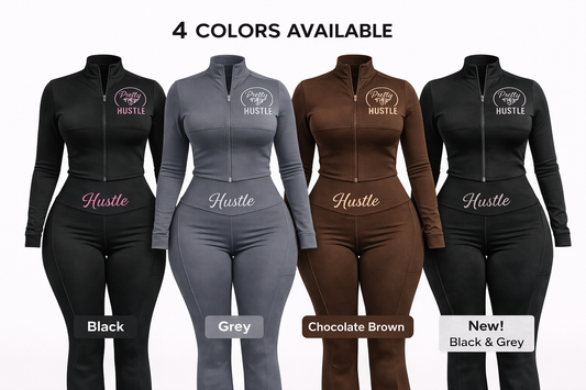 Pretty Hustle Full-Zip Flare Set