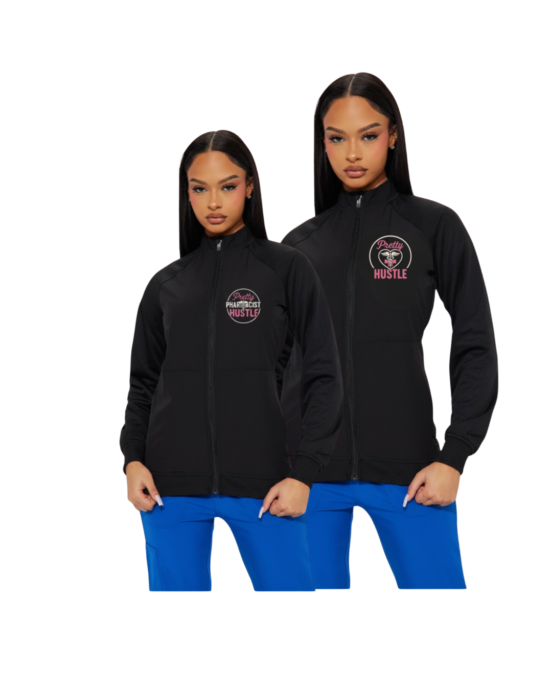 Pretty Pharmacist/Pretty Hustle Scrub Jacket